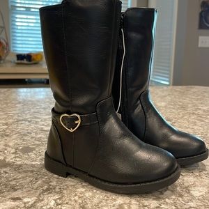 Tall black children’s boots-size 8. NWT